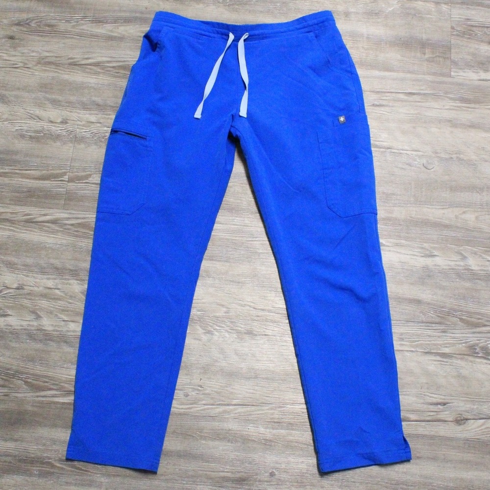FIGS Technical Collection Women's Sz S Scrub Pants Royal Blue TW2000P